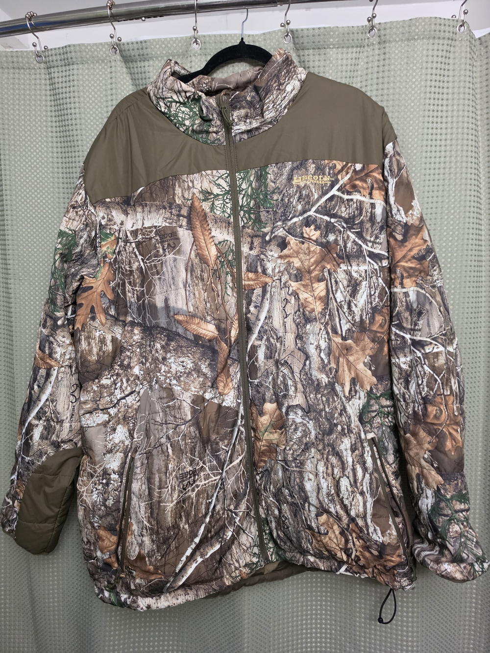 Unbranded Men's Realtree-Style Insulated Field Jacket in Brown/Green Camo